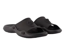 Men's Sandals -  Synthetic Black Plastic Shoes