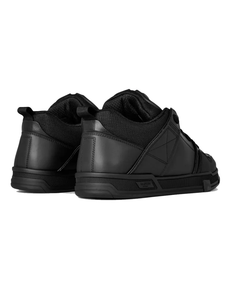 Valentino Garavani Men's Open Skate Low-Top Sneakers Black Shoes Black