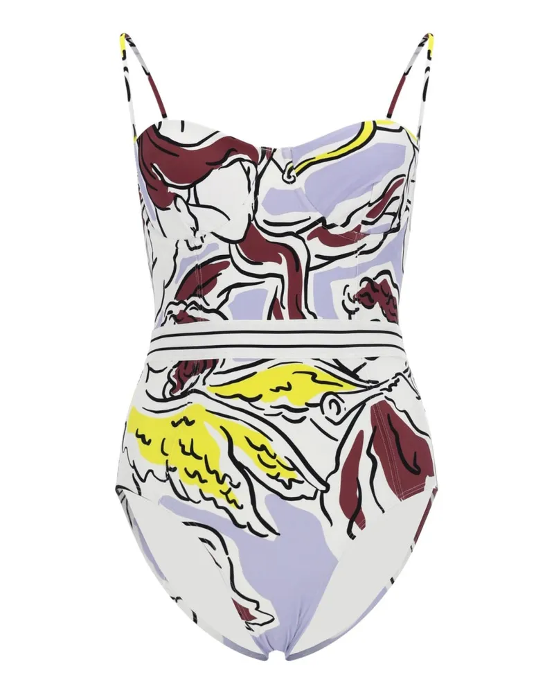 Tory Burch Recycled Polyamide One-Piece Swimsuit — Multicolor Multicolor