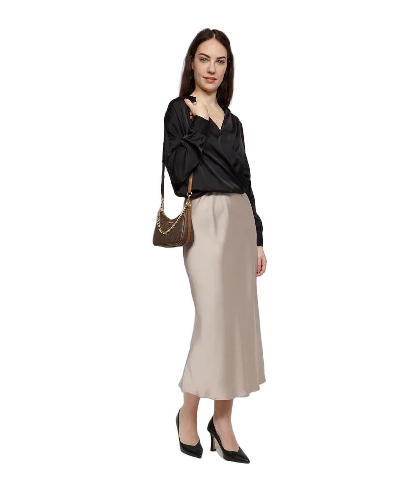 Michael Kors Women's Crossbody Bag Brown Leather Crossbody-bags Brown
