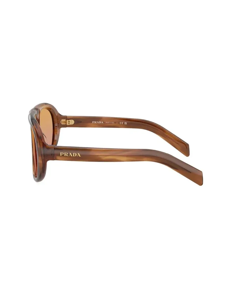 Prada PRC05S Tortoiseshell Acetate Sunglasses — Brown Brown
