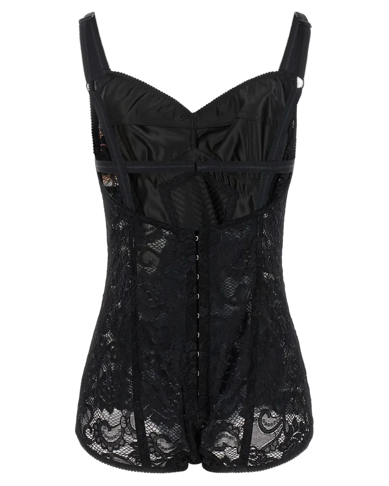 Dolce & Gabbana Women's Black Polyamide Bodysuit Clothing Black