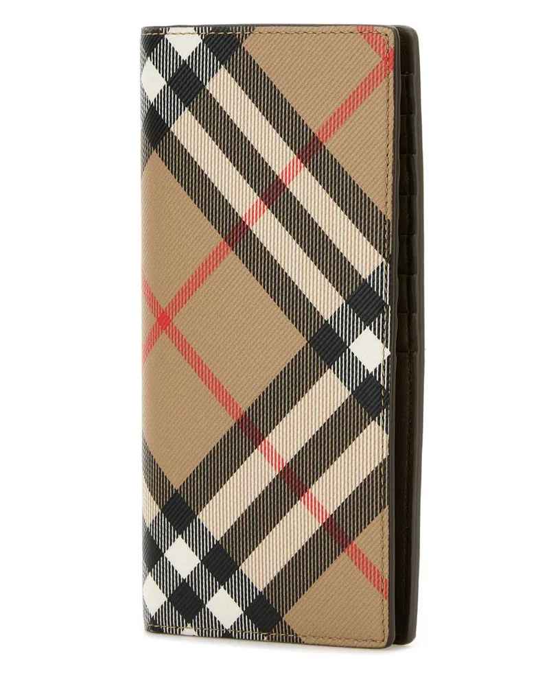 Burberry Men's Printed Canvas Wallet Sand Portafogli Beige