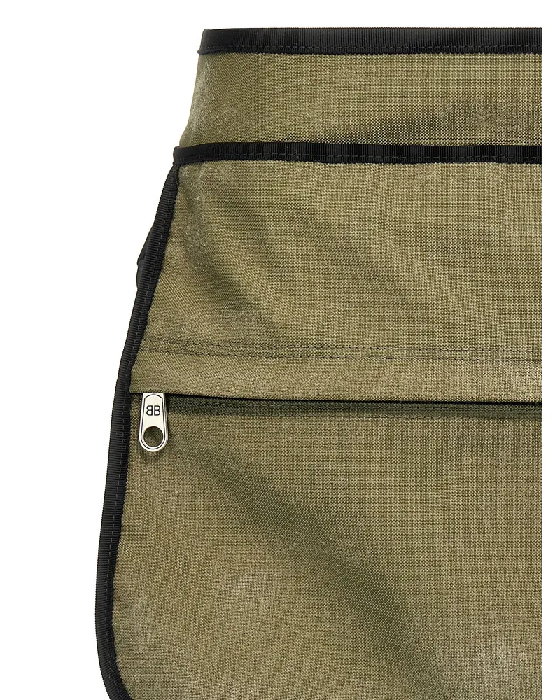 Balenciaga Trompe L'Oeil Backpack Design Bermuda Shorts — Green Green