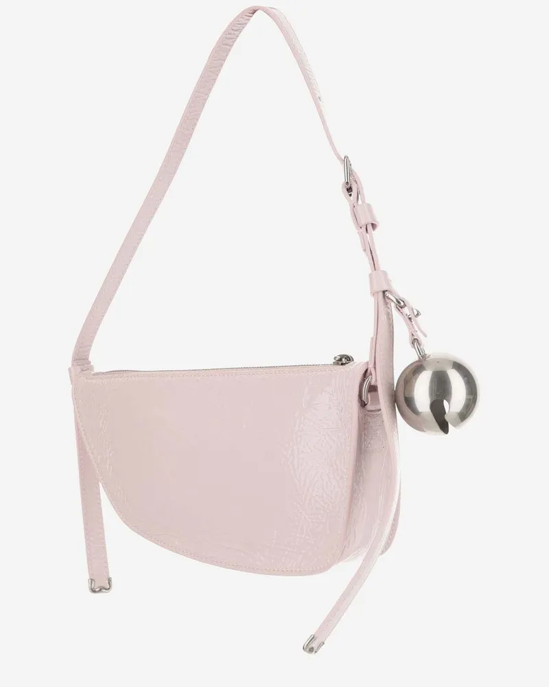 Burberry Women's Mini Shield Leather Shoulder Bag Pink Calfskin Pink