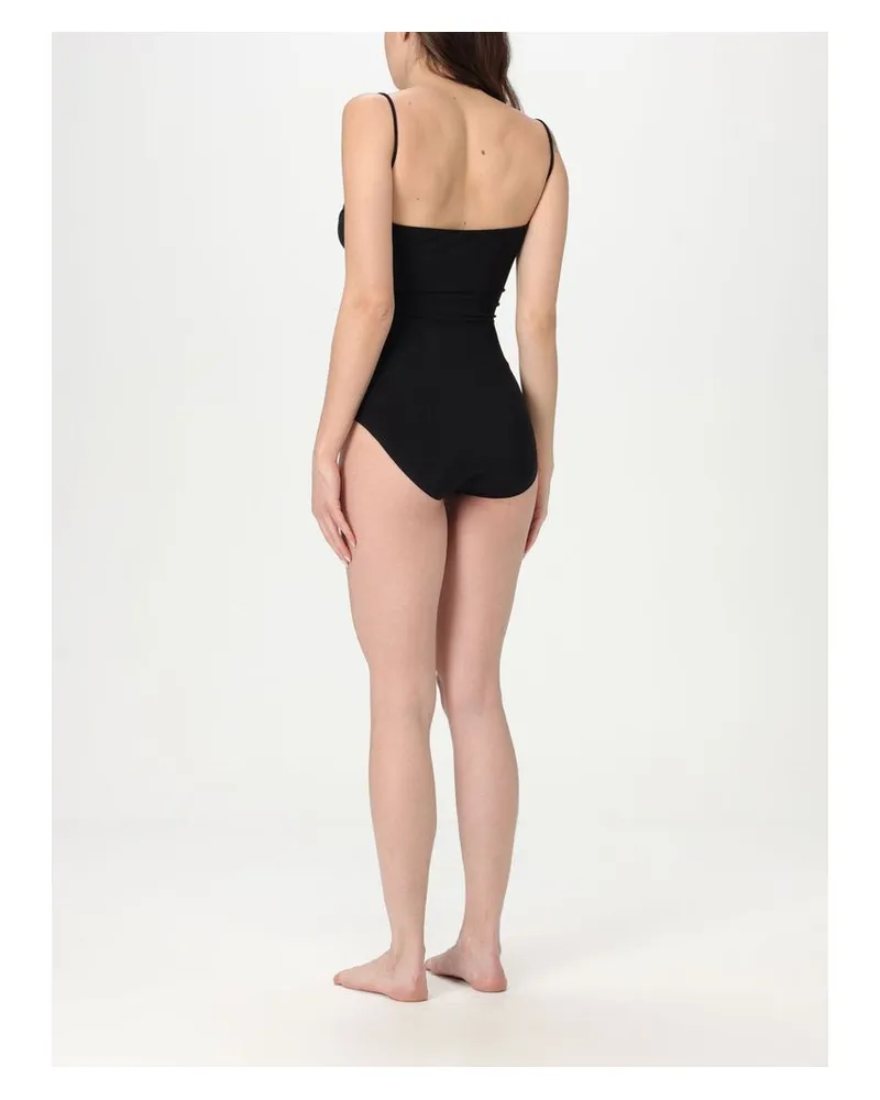 Norma Kamali Women's Black Nylon One-Piece Swimsuit Clothing Black