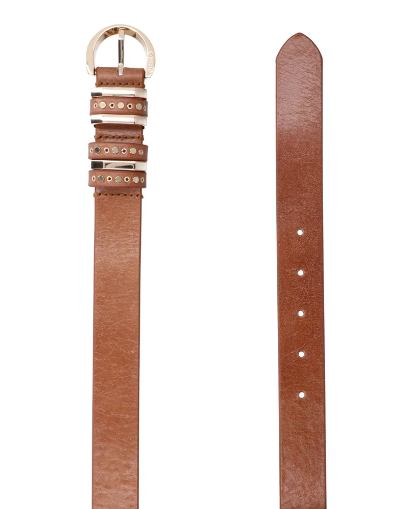 Pinko Women's Belts Brown Leather Brown