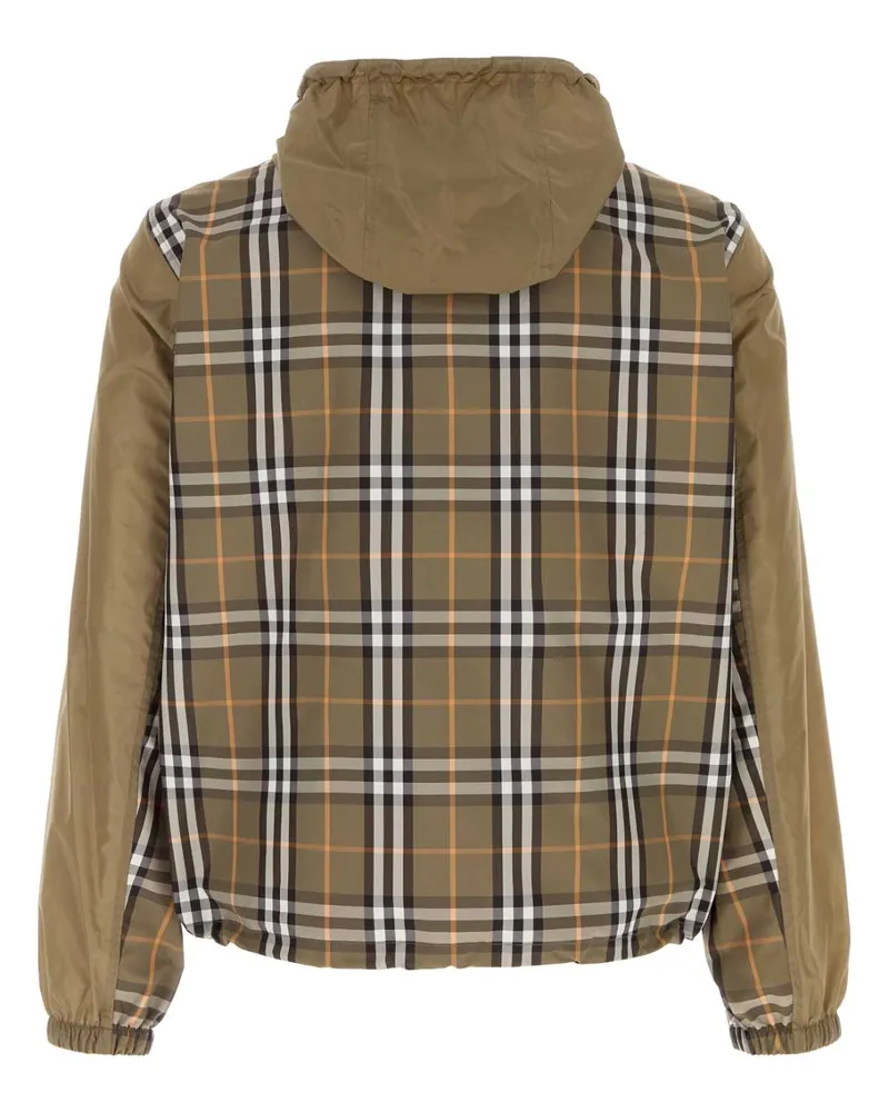 Burberry Men's Mud Nylon Newport Windbreaker Finchbrown Exterior: Giacche E Gilet Jacket Brown