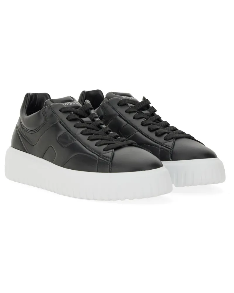 Hogan H-Stripes Sneaker — Black Black