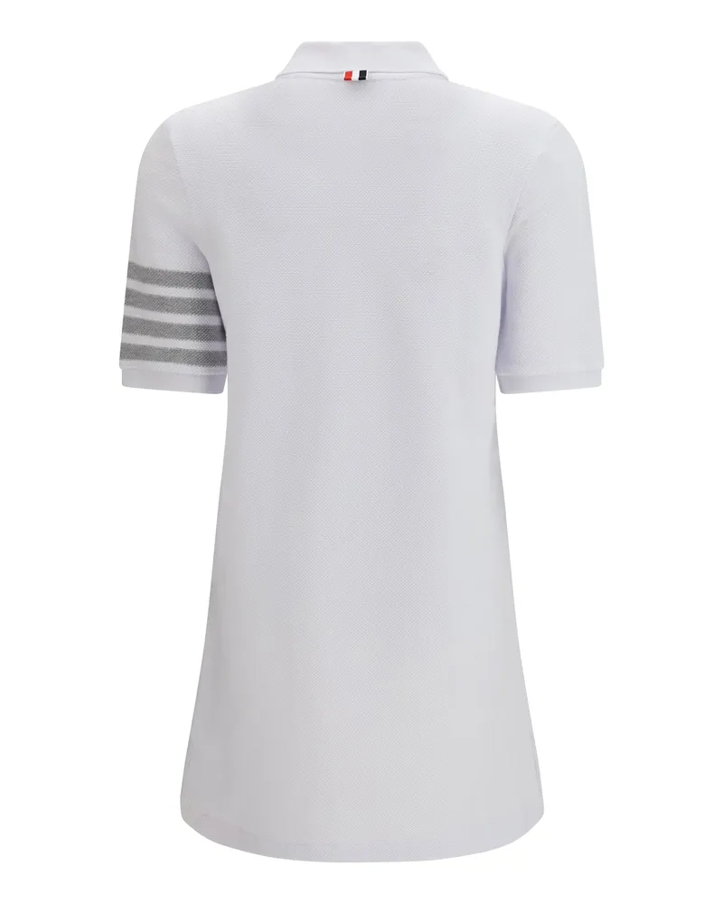 Thom Browne Women's Piqué Polo Dress White Cotton White