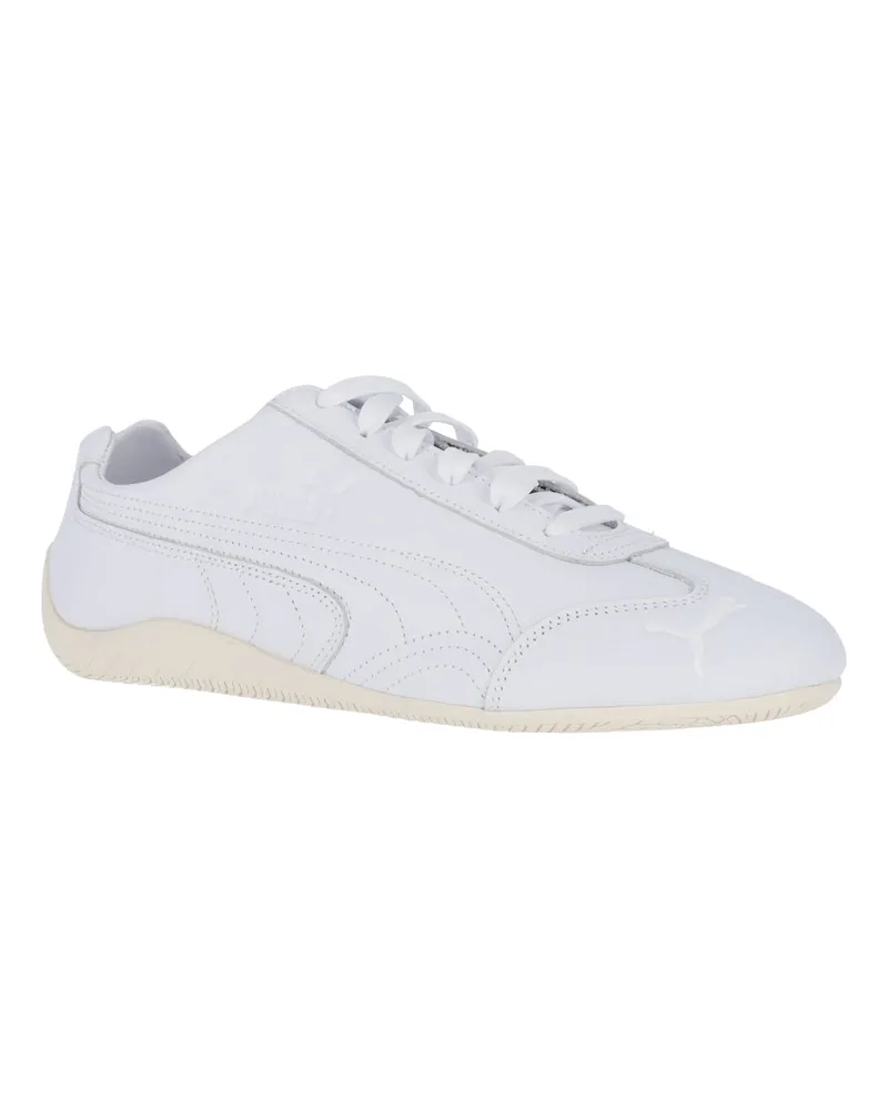 Puma Men's Sneakers White Upper: Leather White