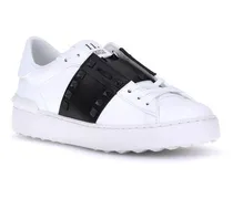 Open Rockstud Sneaker — White