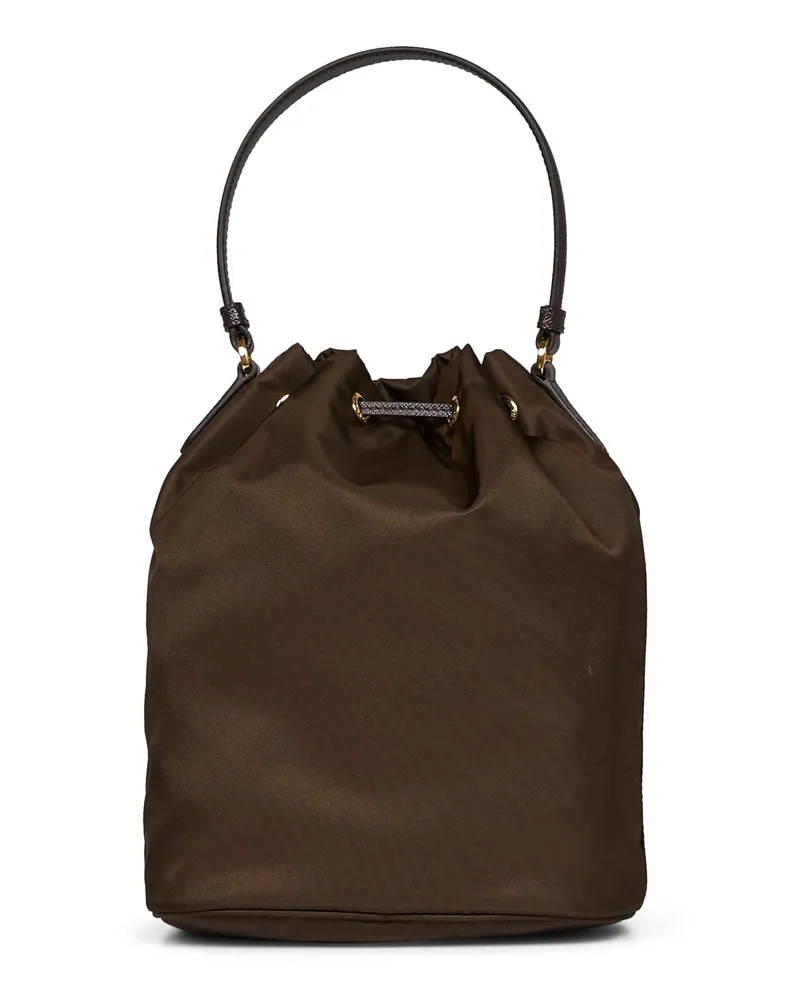 Prada Duet Bucket Bag — Brown Brown