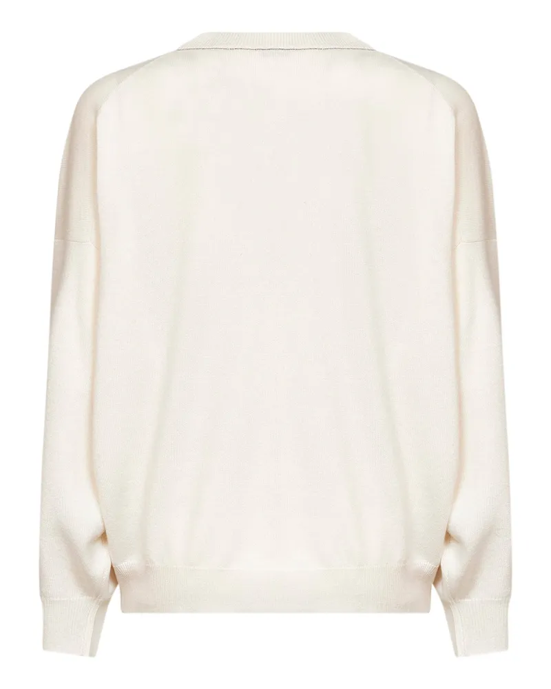 Brunello Cucinelli Women's Crewneck Cashmere Sweater Beige Beige