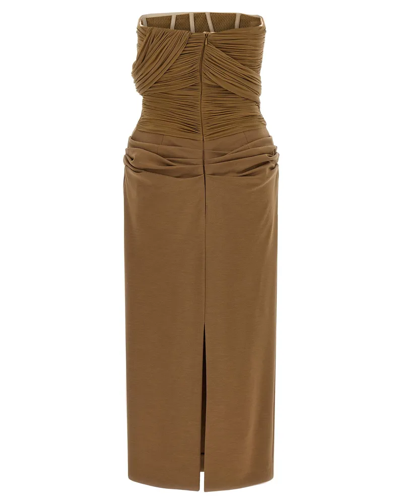 Magda Butrym Dress — Brown Brown