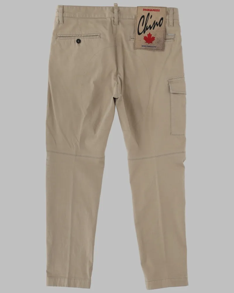 Dsquared2 Sexy Cargo Trousers — Beige Beige