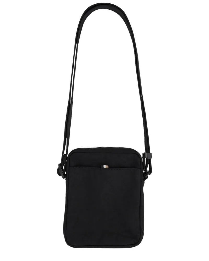 HUGO BOSS Men's Shoulder Bag Catch Black Recycled Polyamide Black