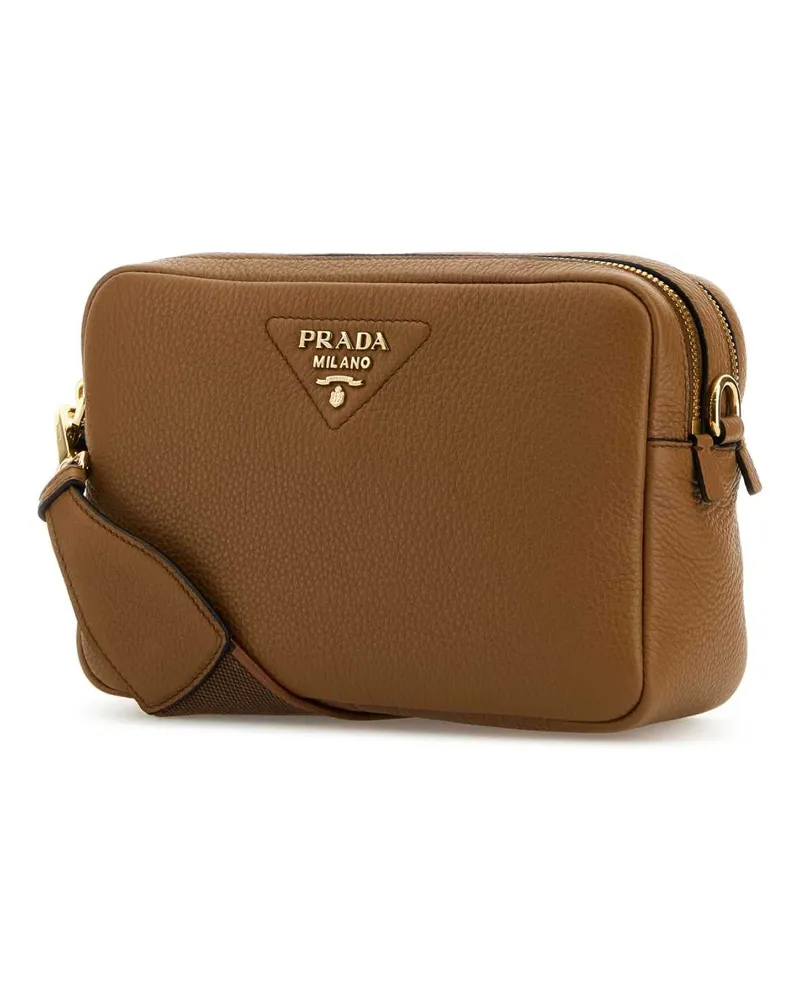 Prada Women's Caramel Leather Crossbody Bag 0 1 N + Oro Borse A Tracolla Brown