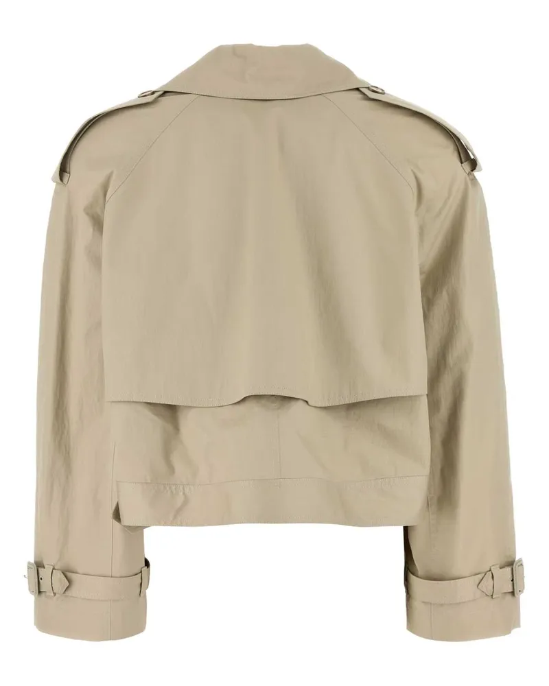 Stella McCartney Women's Sand Cotton Trench Coat Pebble Beige