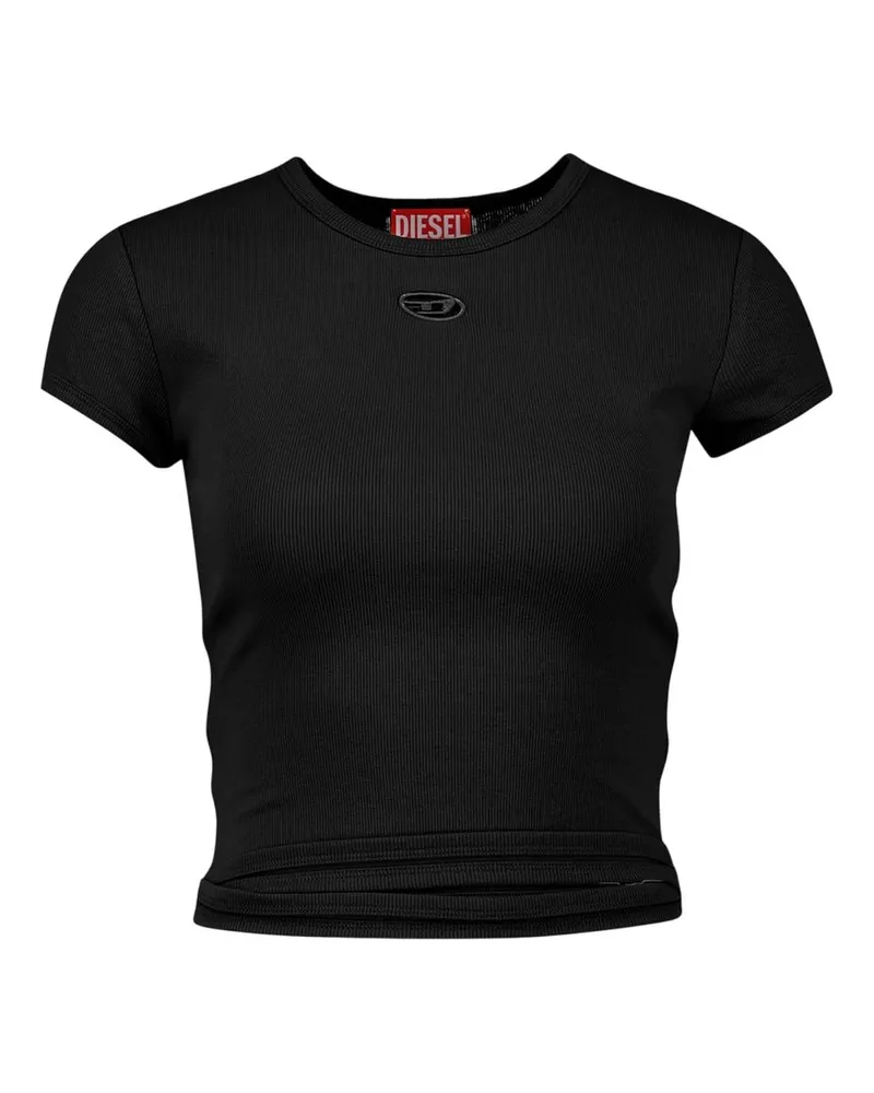 Diesel Women's T-Bunny-Tail-S1 T-Shirt -  Cotton Black Concept-Store Ready-To-Wear Black