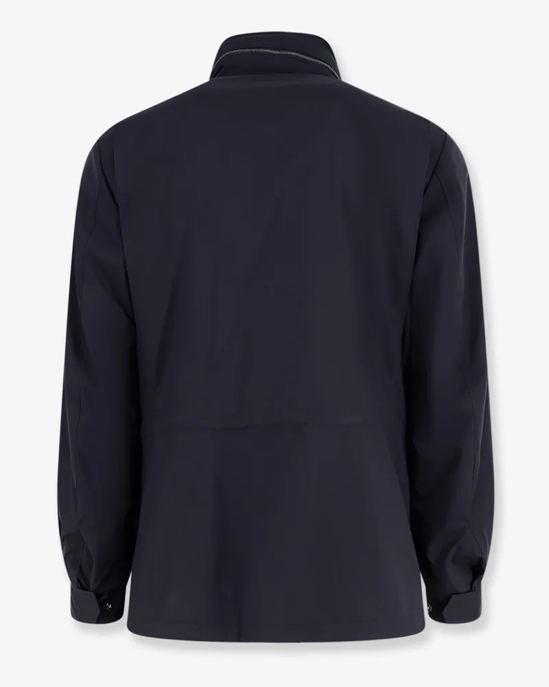 Loro Piana Men's Jacket Traveller Windmate Blue Polyamide Blue