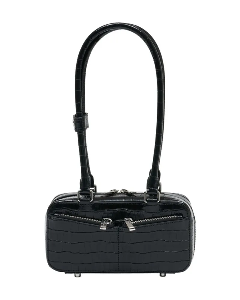 Self-Portrait Women's Mini Shoulder Bag - Self Portrait Leather Black Shoulder-Hobo-Bags Black