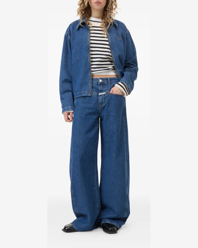 Closed Wide-Leg Denim Jeans — Blue Blue