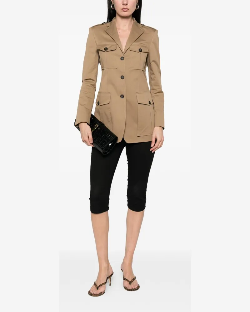 Tagliatore Cotton Blazer — Camel Camel