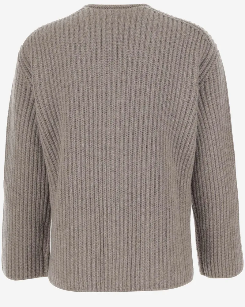 Bottega Veneta Men's Wool Cardigan Beige Sweater Beige