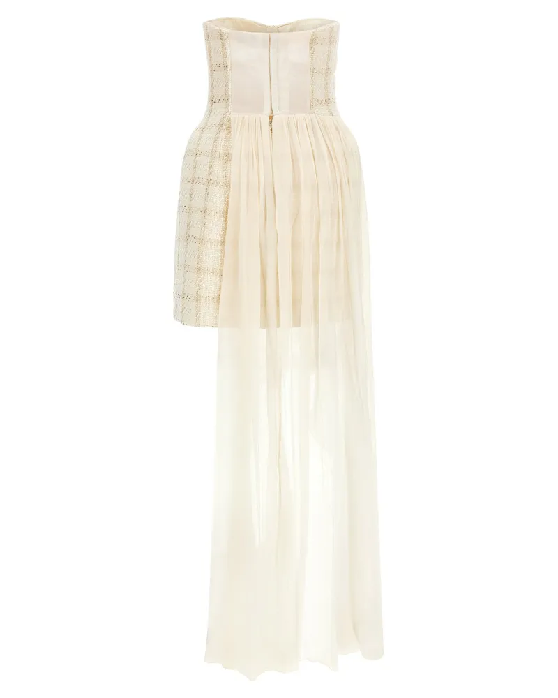 Elisabetta Franchi Amphora Dress — Cream Cream