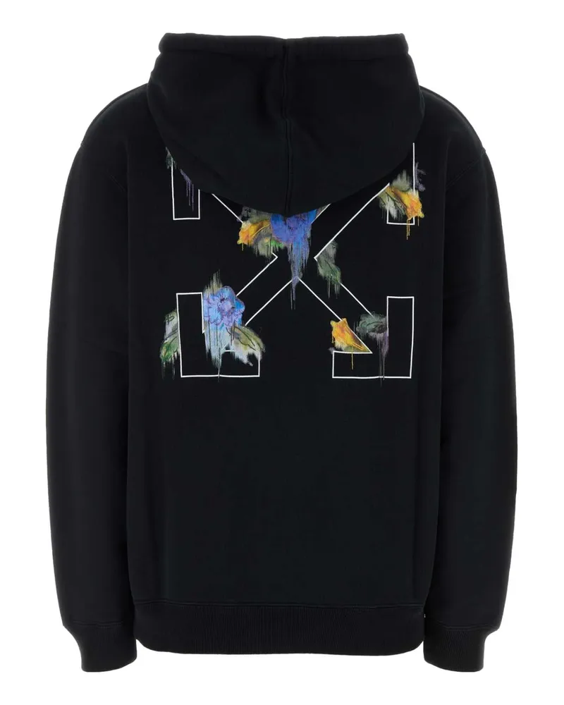 OFF-WHITE Women Black Cotton Sweatshirt Balsam Green Exterior: Felpe Sweater Black