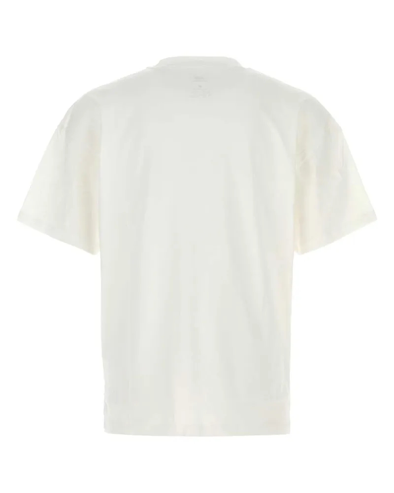 New Balance Men's White Cotton T-Shirt Exterior White