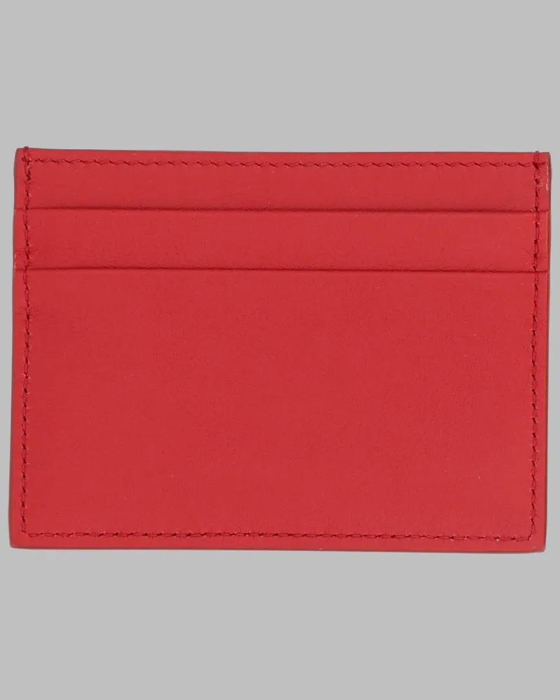 Dolce & Gabbana Leather Card Case — Red Red