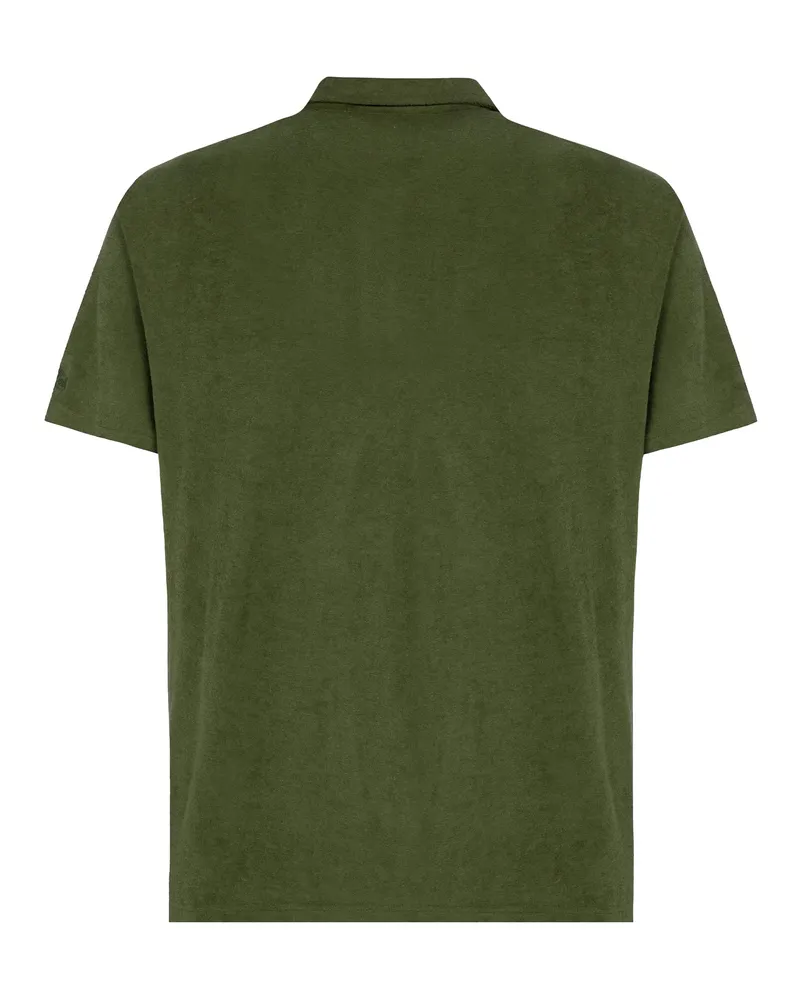 MC2 Saint Barth Men's Polo Shirt Jeremy Military Lyocell Cotton T-shirts And Polos Green