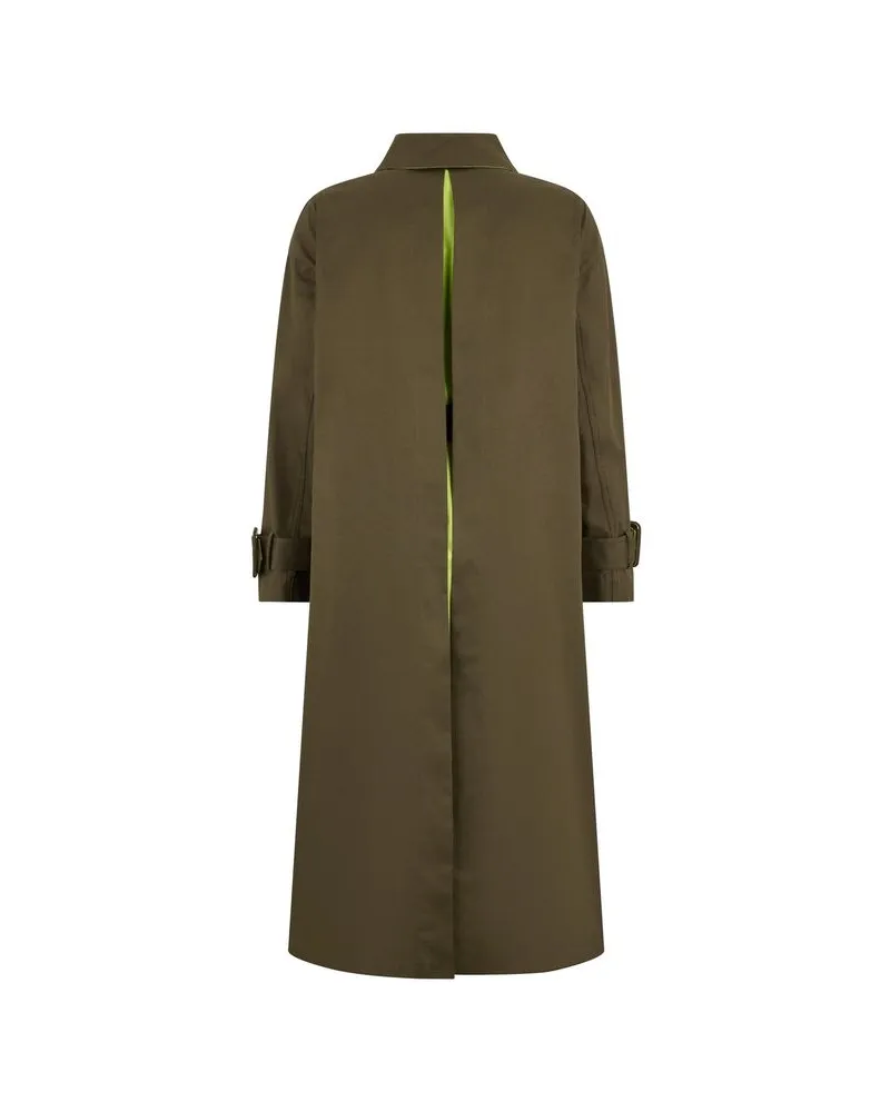 Herno Women's Bicolor Cotton Coat Clothing Green