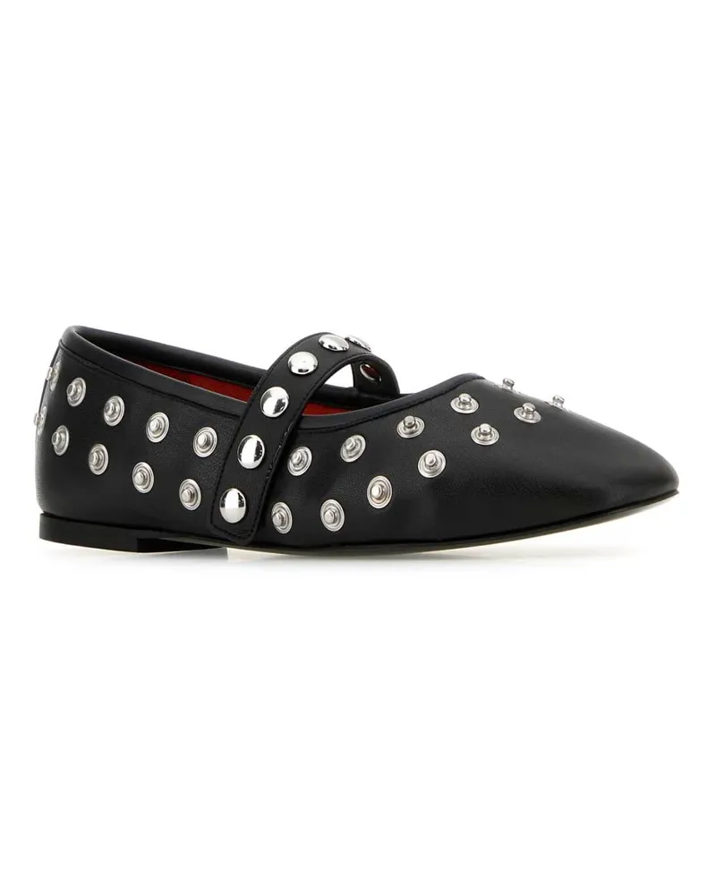 Stella McCartney Black Ballerine Flat Shoes Black