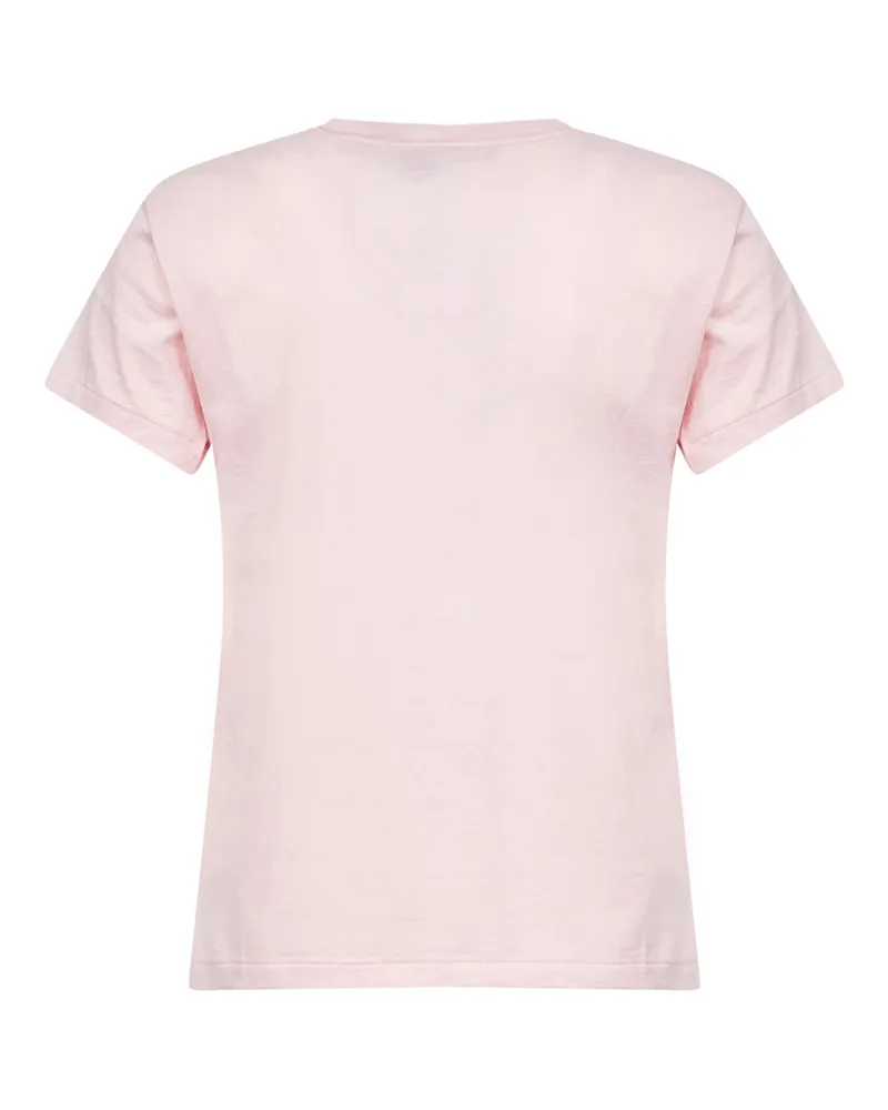Ralph Lauren Women's Classic-Fit Crewneck T-Shirt Pink Sand Cotton T-Shirts & Jerseys Pink