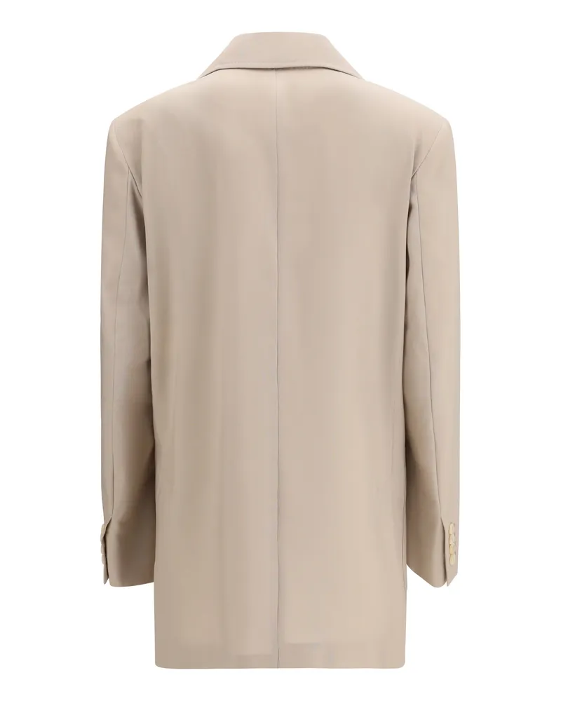 Max Mara Women's Single-Breasted Wool-Blend Blazer Verde Muschio Fleece Wool; Mohair; Silk Blazers & Vests Green