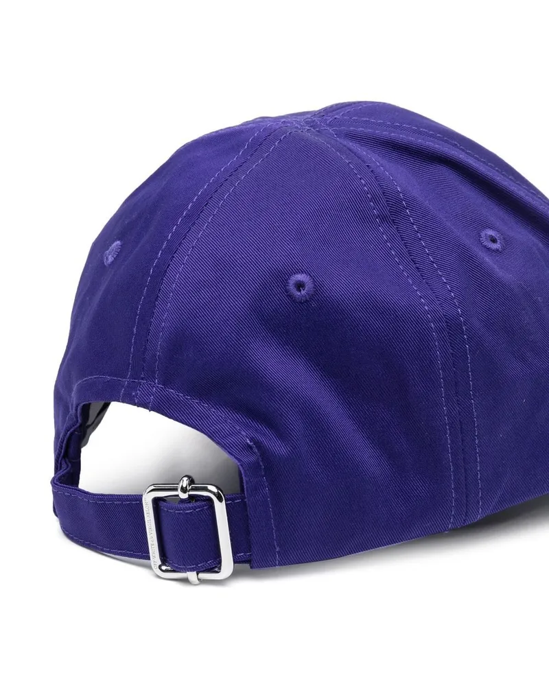 OFF-WHITE Logo-Patch Varsity Baseball Cap — Purple Purple
