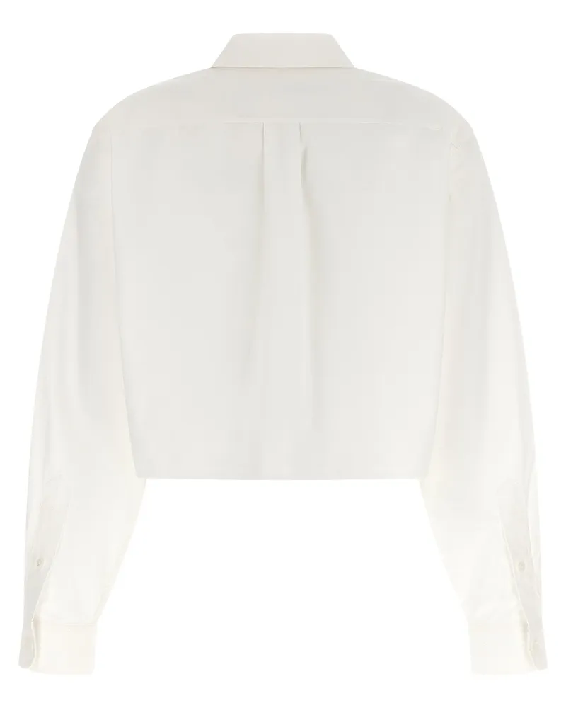 Alexander Wang Cotton Cropped Shirt — white White