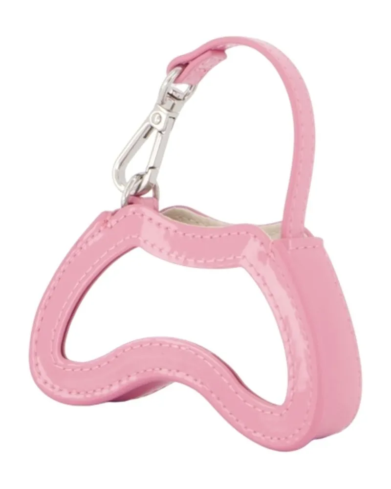 Diesel Women's Play Charm Synthetic Leather Pink Faux Accessories Charms Pink