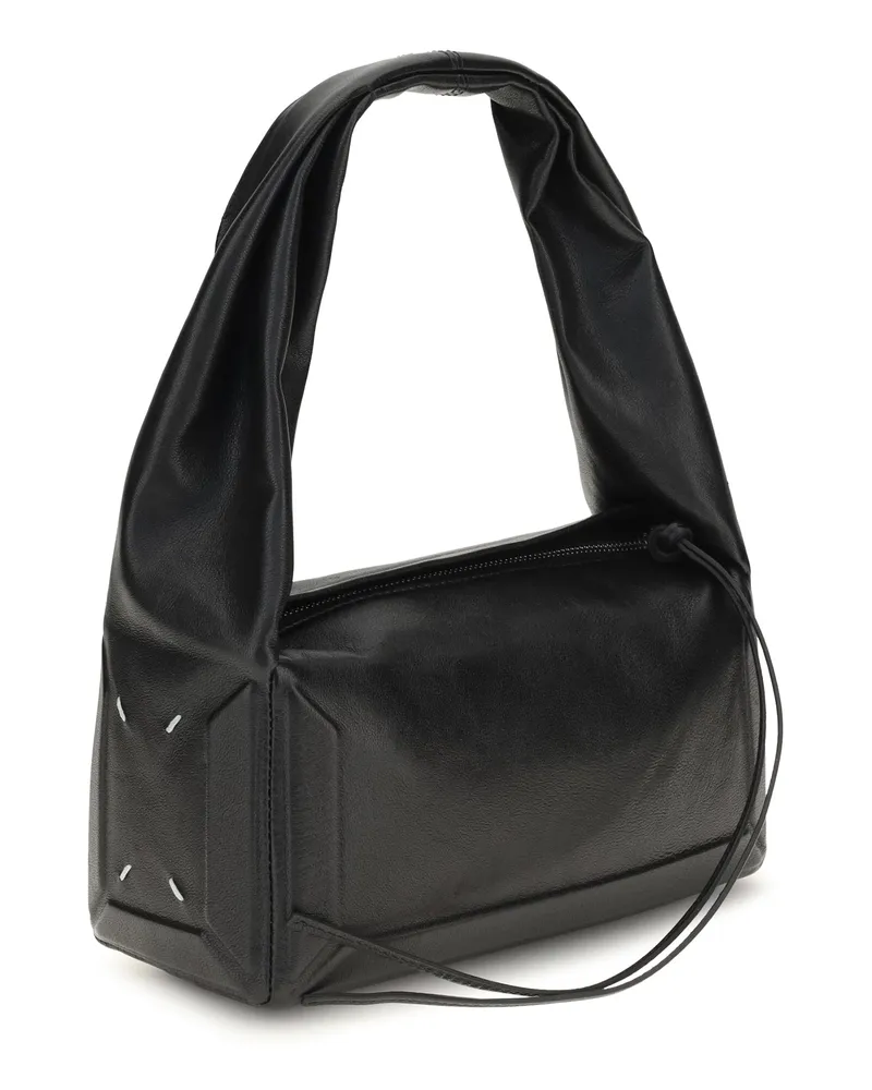 Maison Margiela Women's Small East West Shoulder Bag Black Mutton Black
