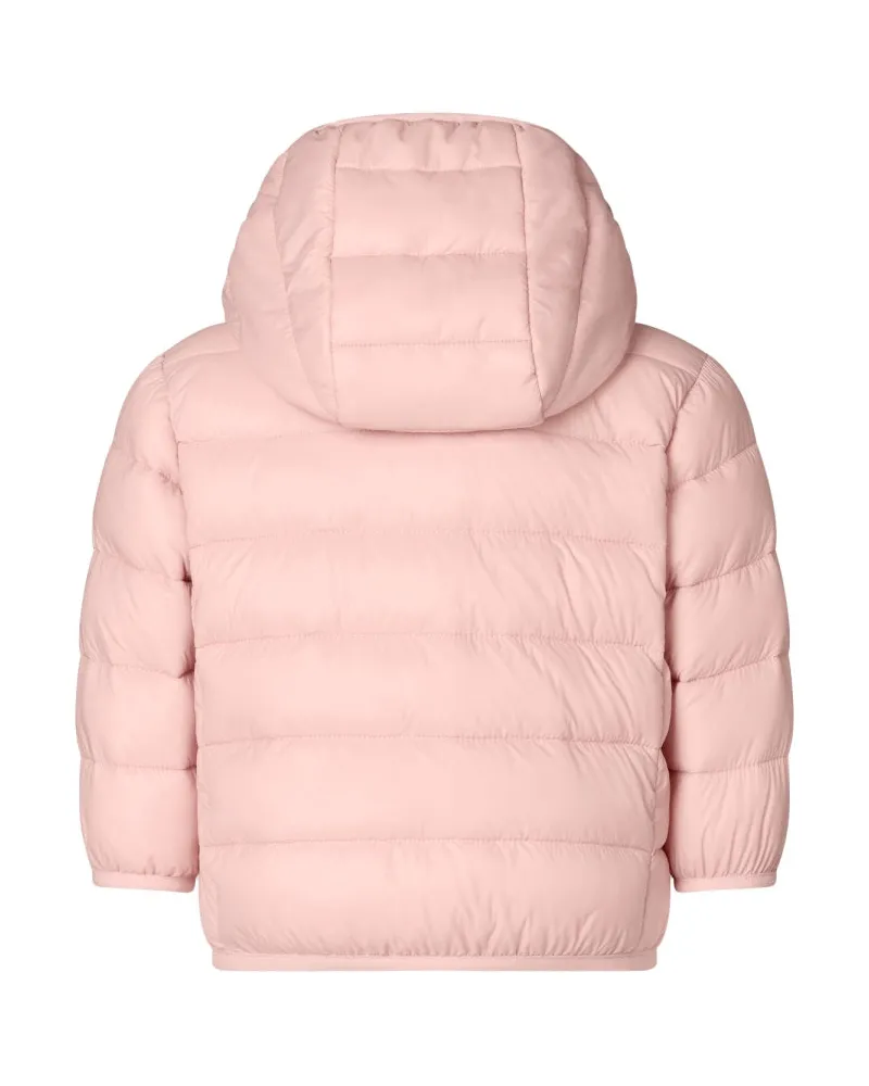 Save The Duck Hooded Nylon Jacket — Pink Pink