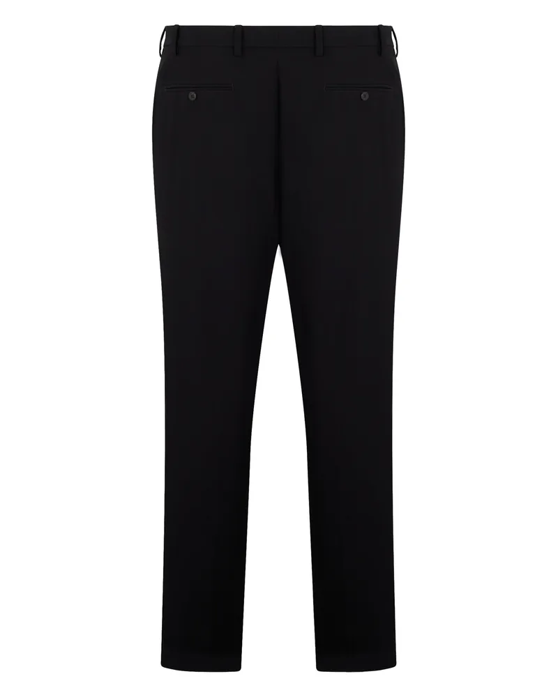 Prada Men's Tailored Trousers Black Cotton Black