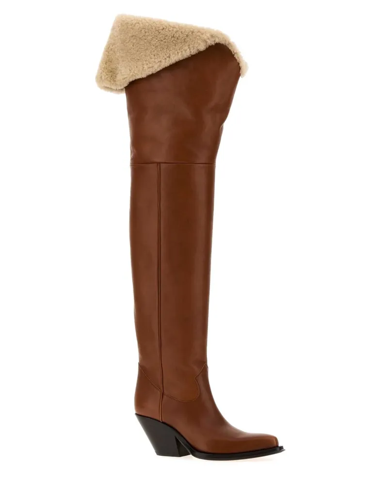 Chloé Azelan Boots — Brown Brown