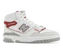 Unisex Multicolor Leather And Suede 650 Sneakers White