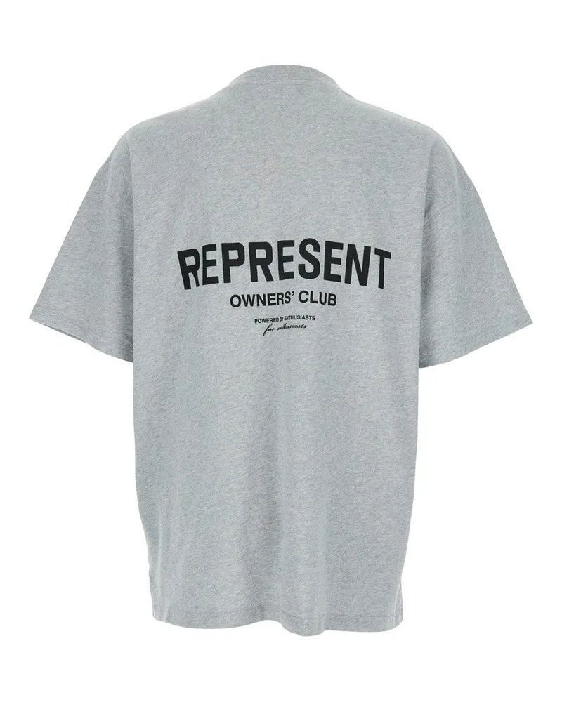 REPRESENT Men's T-Shirt Grey Cotton T-Shirts And Polos Gray