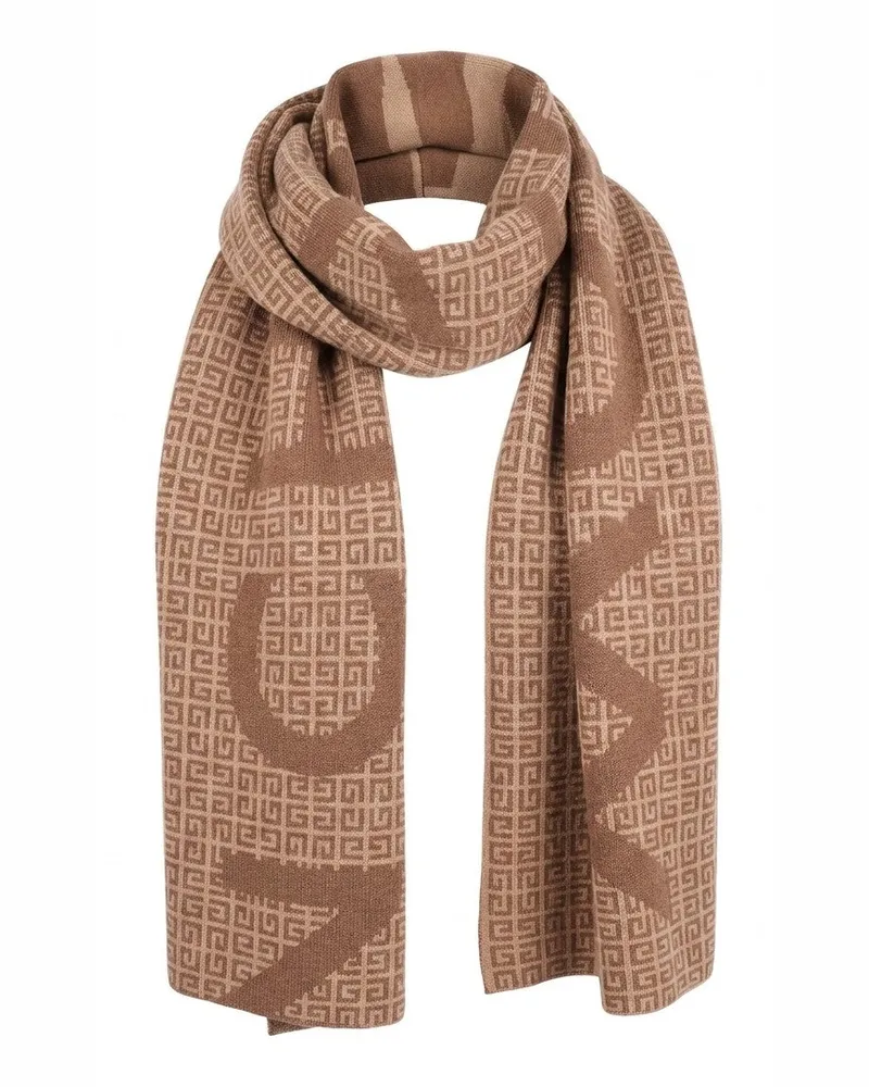 Givenchy Men's Bicolor Wool Foulard Accessory Beige