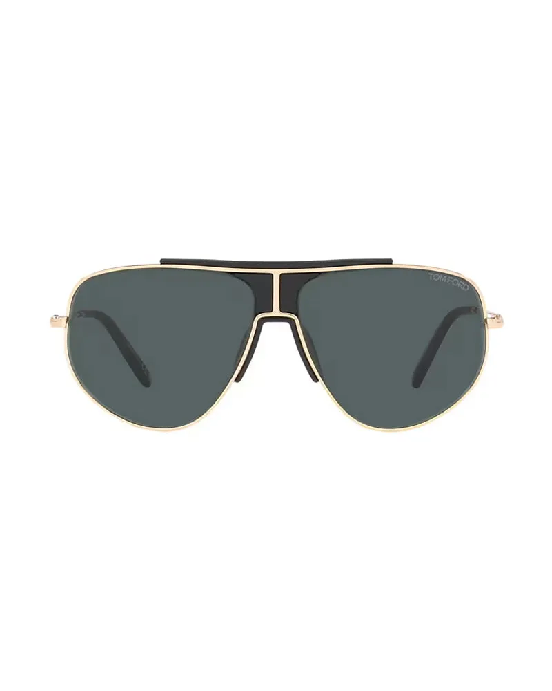 Tom Ford FT092828V Aviator Gold Frame Sunglasses — Gold Gold
