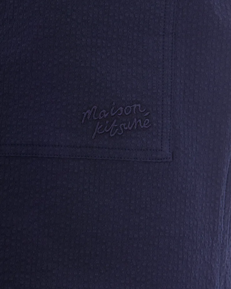 Kitsuné Men's Elasticated Shorts Classic Navy Cotton Bermuda Navy
